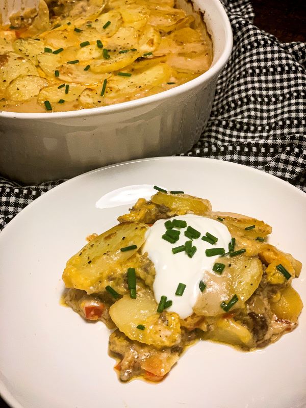 Ground Beef and Potato Casserole