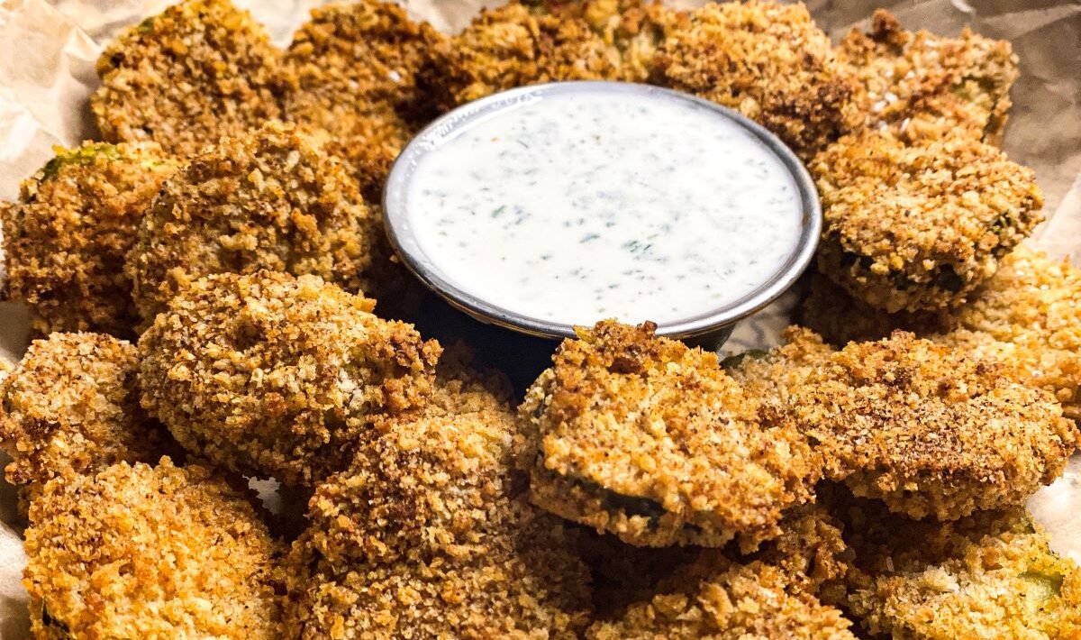 Air Fried Pickles - A Toasted Crumb