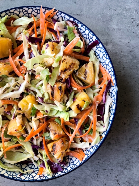 Grilled Pineapple Slaw