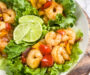 Air Fryer Shrimp and Bell Pepper Lettuce Wraps