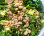 White Bean Kale Salad with Toasted Parmesan Breadcrumbs